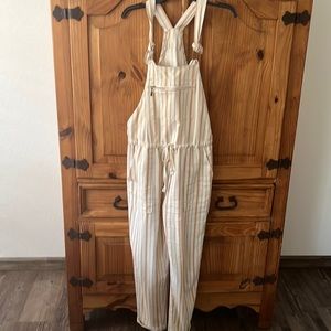 Never worn stripped overalls